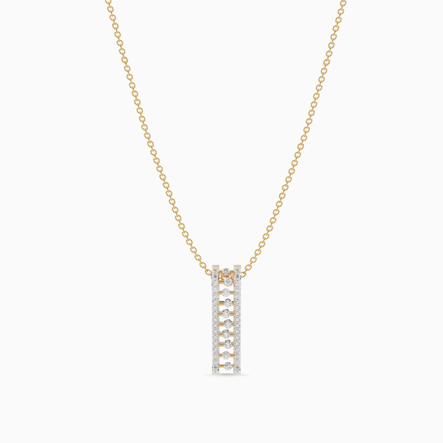 Diamond Necklace in 18K Gold - 6 Diamond Necklace in 18K Gold - 6