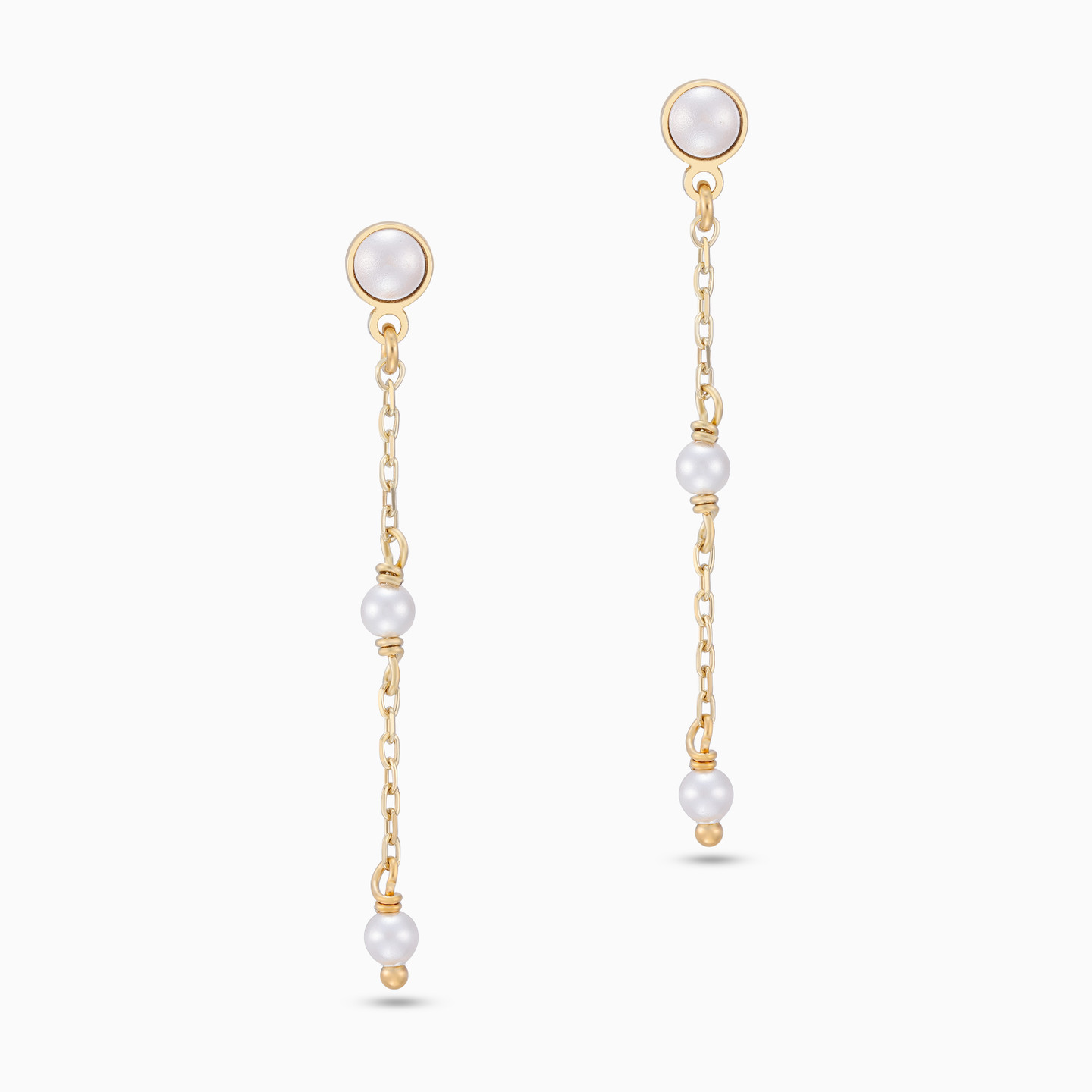 Sterling Silver Pearl Drop Earrings - 2 Sterling Silver Pearl Drop Earrings - 2