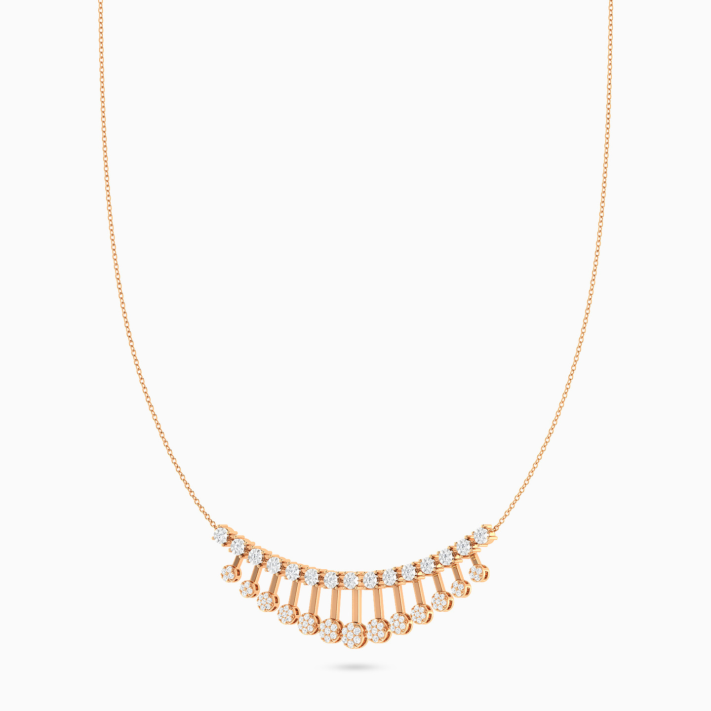 Diamond Necklace In 18K Gold - 2 Diamond Necklace In 18K Gold - 2