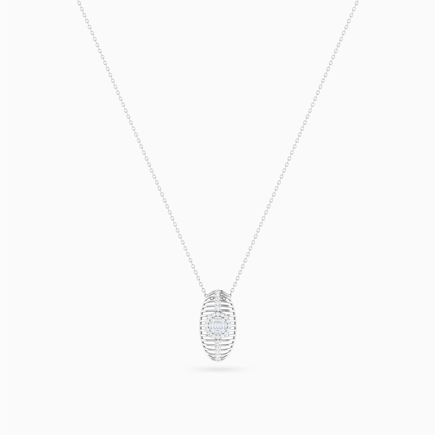 Diamond Necklace In 18K Gold - 3 Diamond Necklace In 18K Gold - 3