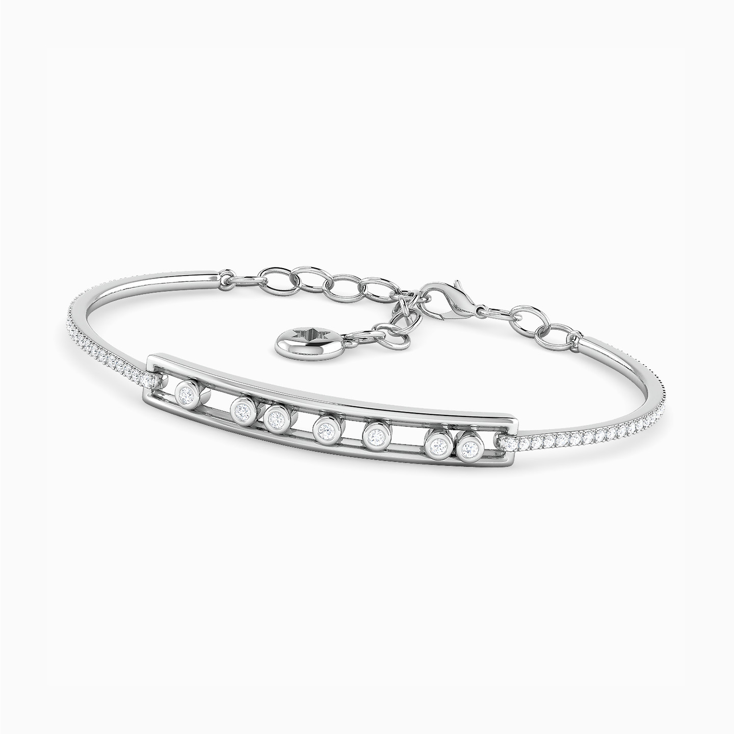 Diamond Bracelet In 18K Gold - 3