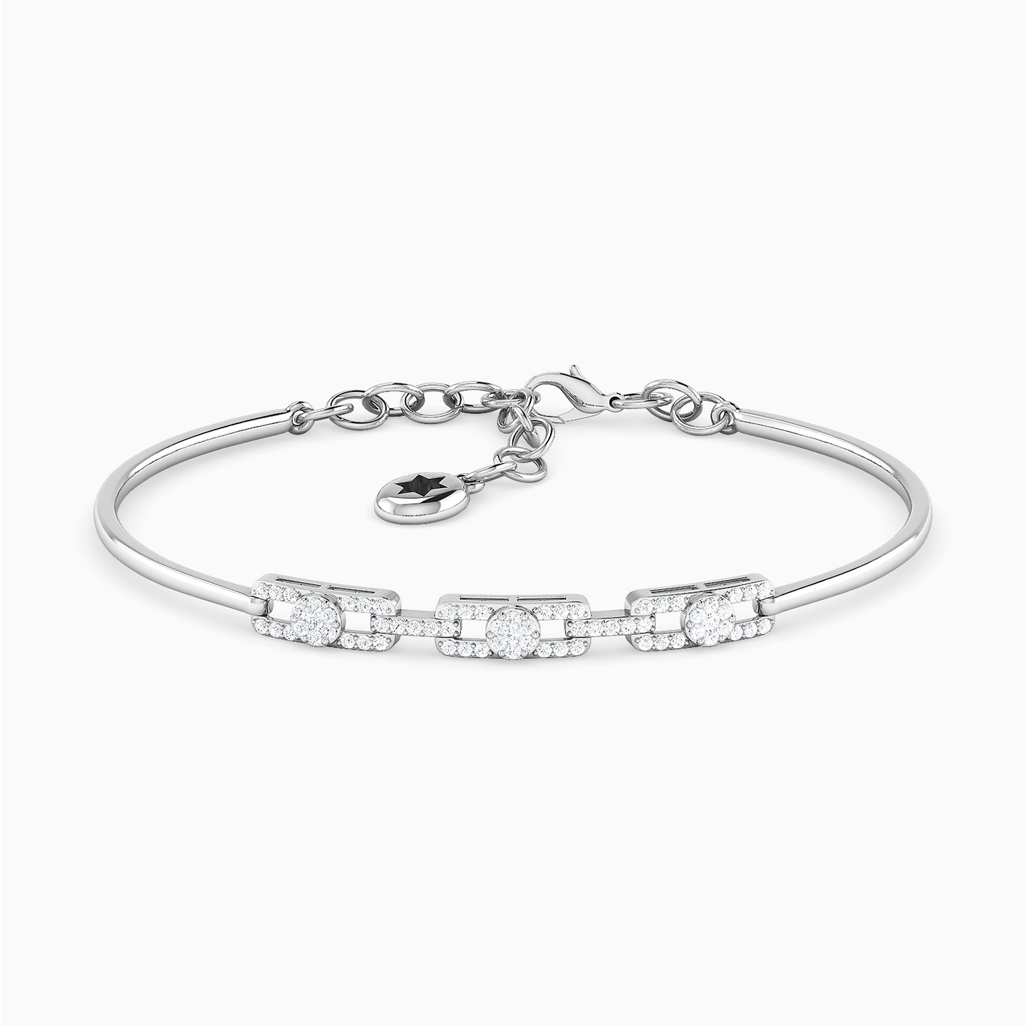 Rectangular Diamond Bracelet In 18K Gold Rectangular Diamond Bracelet In 18K Gold