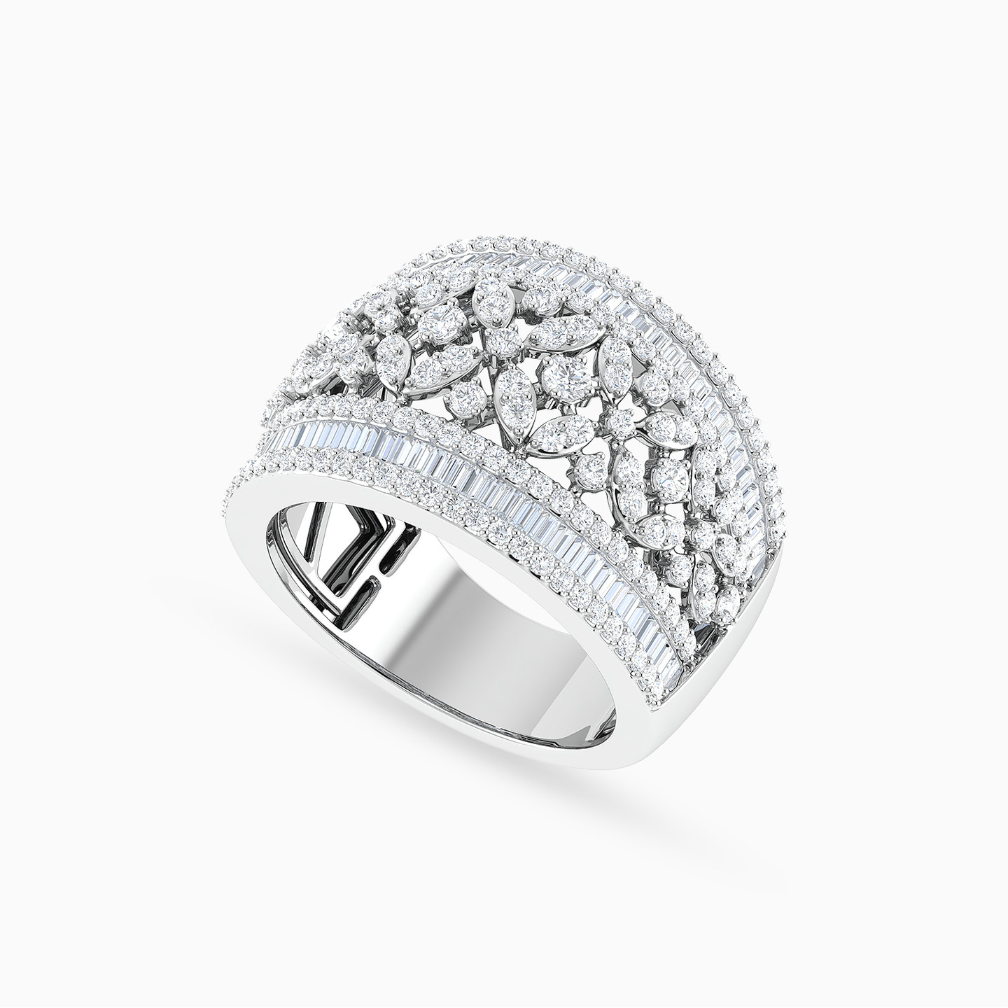 Diamond Ring In 18K Gold - 3 Diamond Ring In 18K Gold - 3