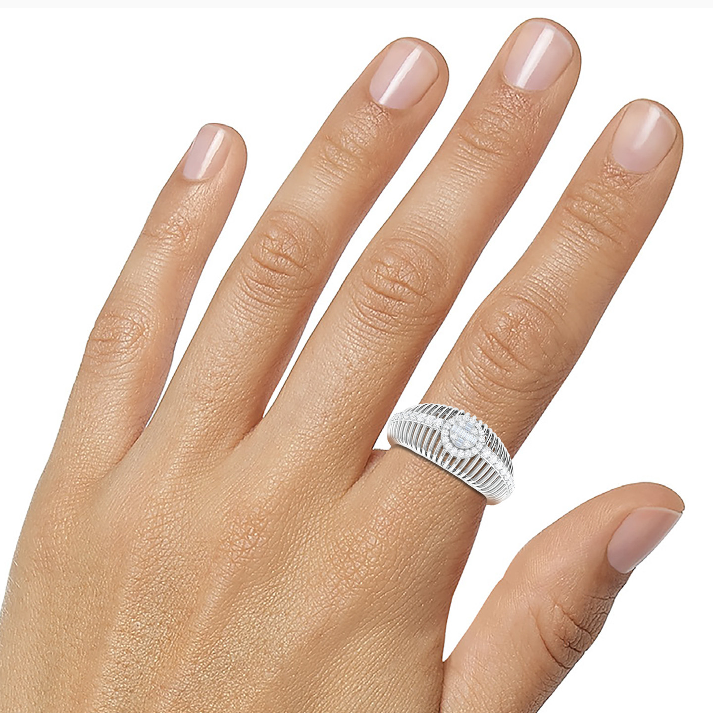 Diamond Ring In 18K Gold - 3 Diamond Ring In 18K Gold - 3