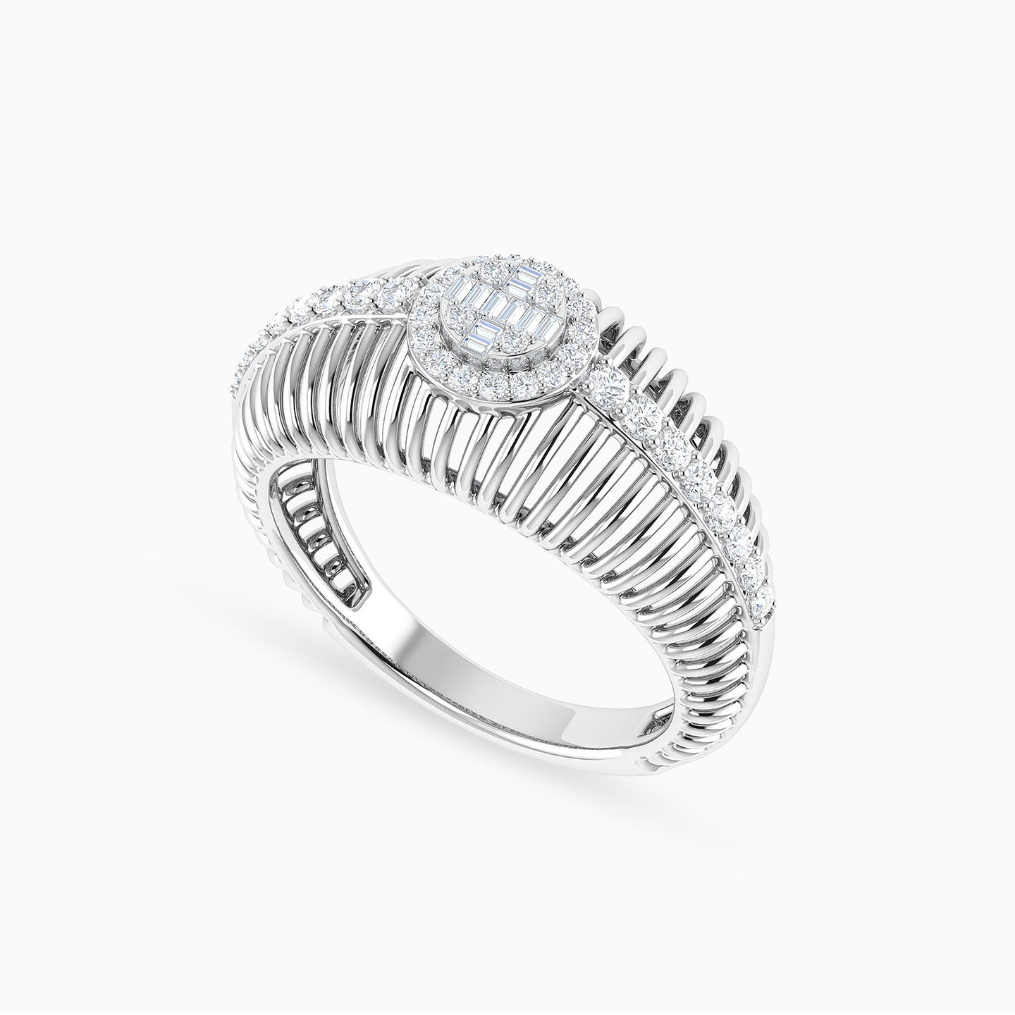 Diamond Ring In 18K Gold - 4 Diamond Ring In 18K Gold - 4