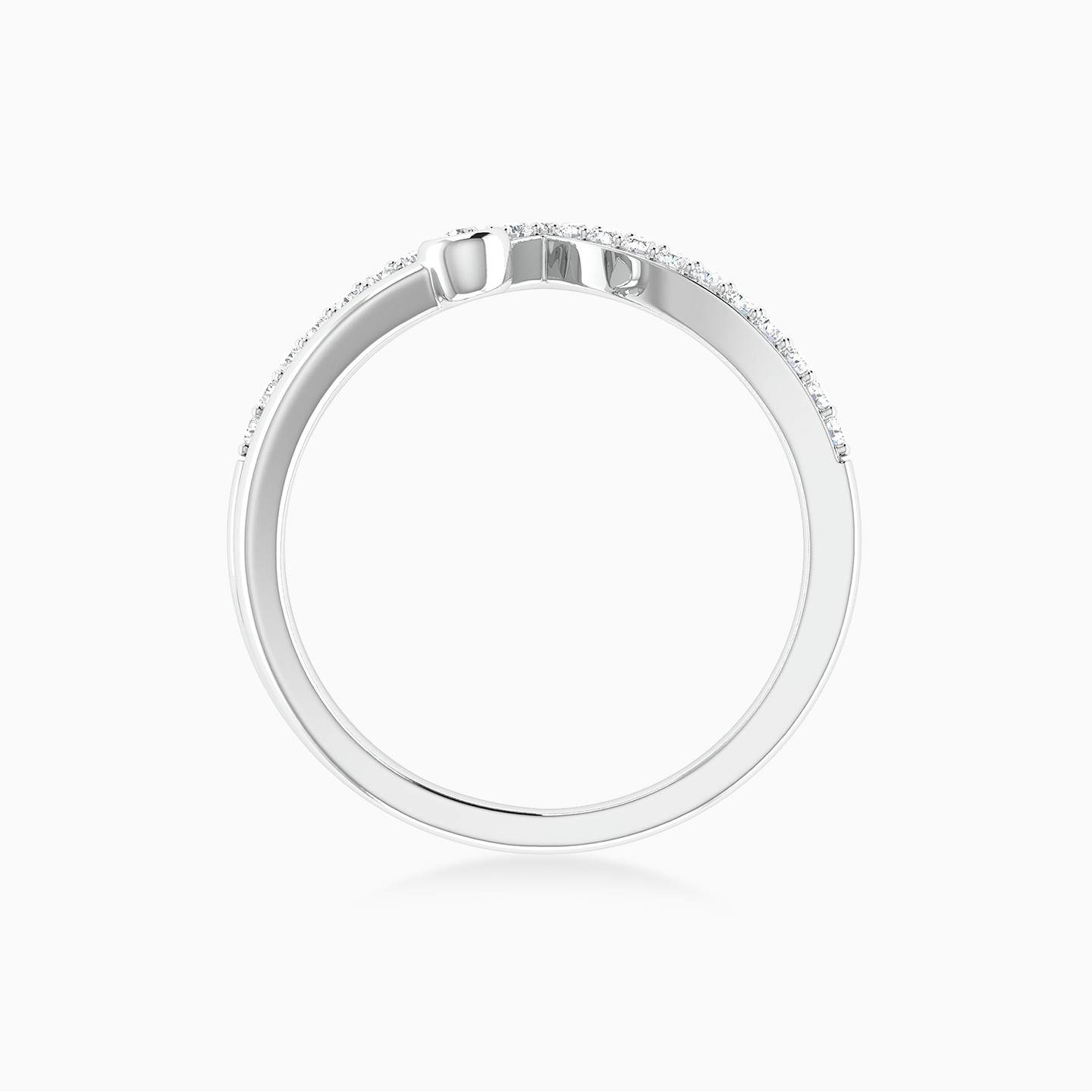 Diamond Ring In 18K Gold - 5 Diamond Ring In 18K Gold - 5