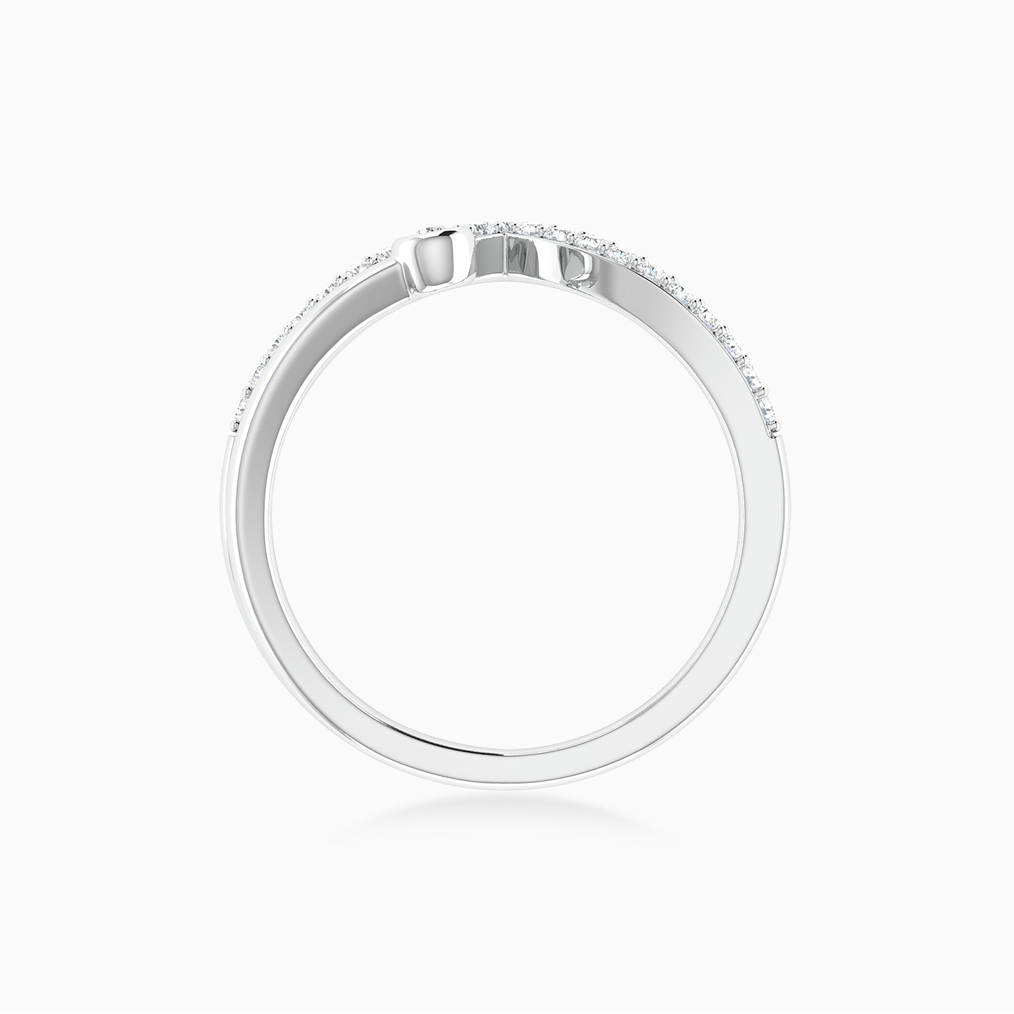 Diamond Ring In 18K Gold - 5 Diamond Ring In 18K Gold - 5