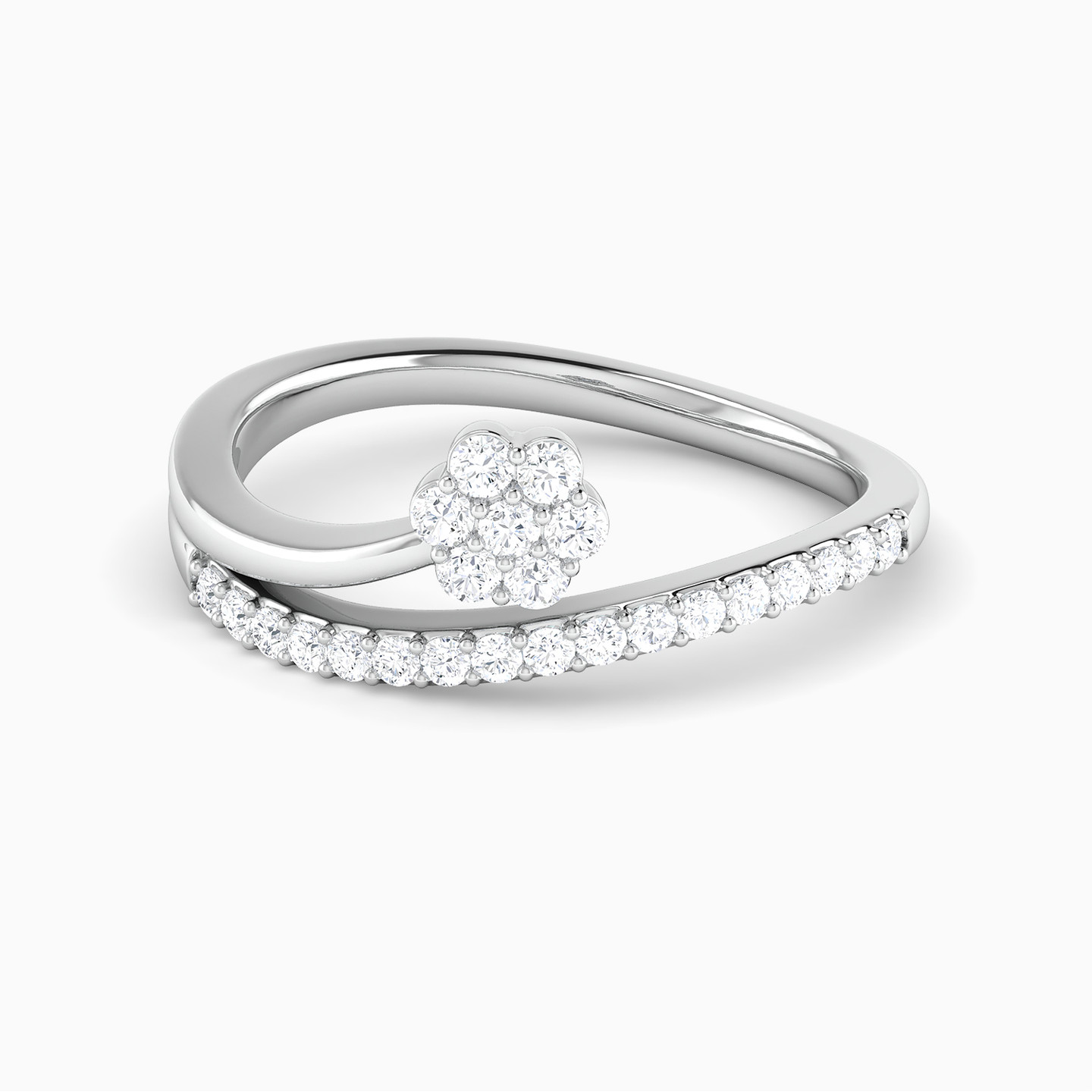 Diamond Ring In 18K Gold - 2 Diamond Ring In 18K Gold - 2