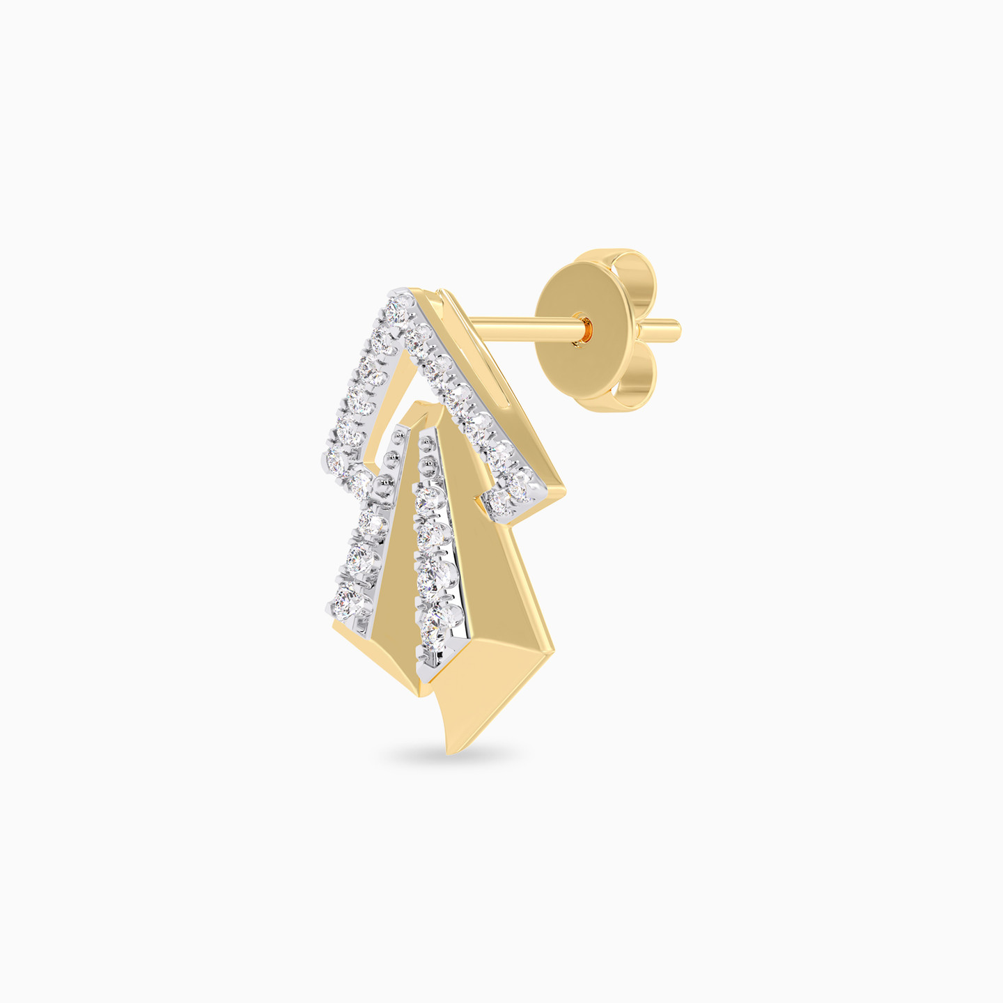Diamond Earrings In 18K Gold - 5 Diamond Earrings In 18K Gold - 5
