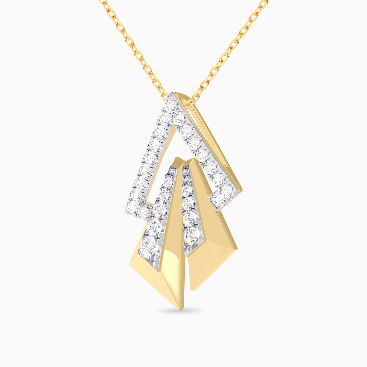 Diamond Necklace In 18K Gold - 2 Diamond Necklace In 18K Gold - 2