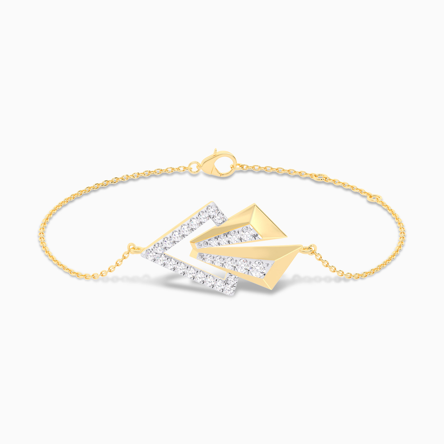 Diamond Chain Bracelet In 18K Gold - 2 Diamond Chain Bracelet In 18K Gold - 2
