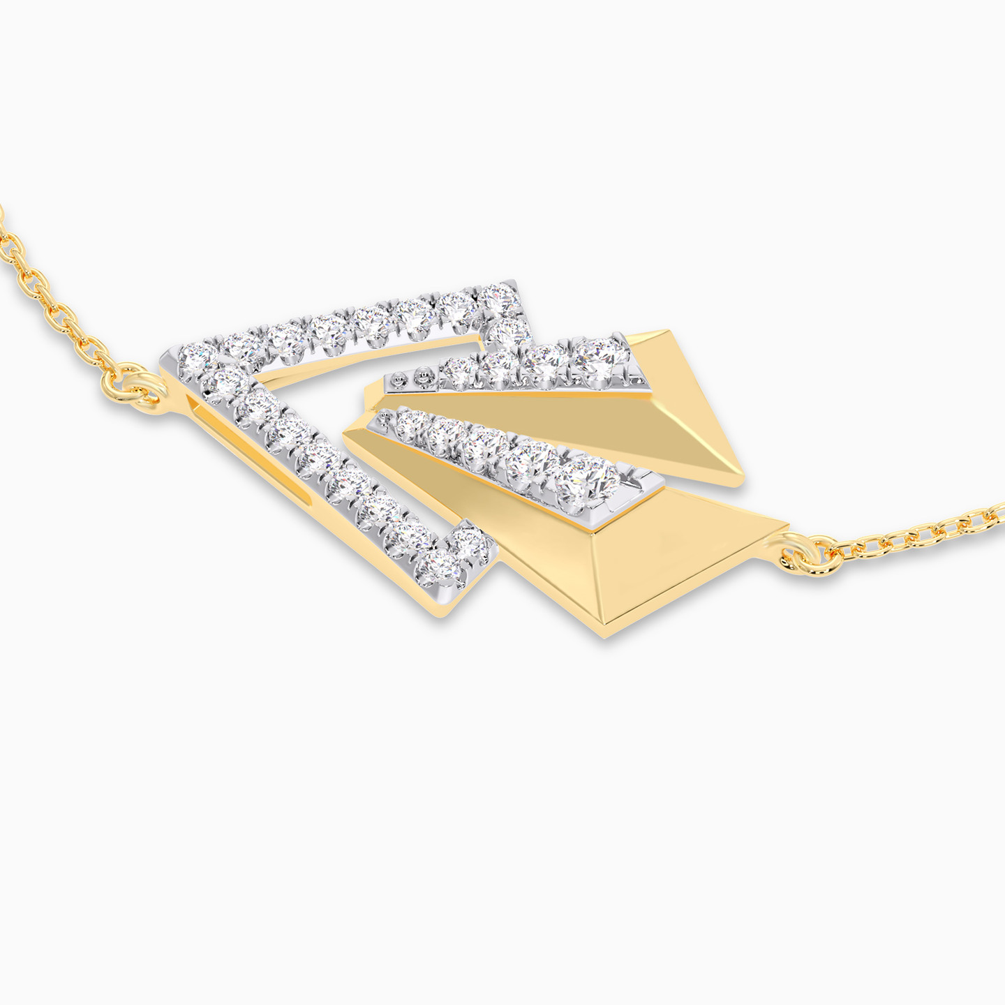 Diamond Chain Bracelet In 18K Gold - 4 Diamond Chain Bracelet In 18K Gold - 4