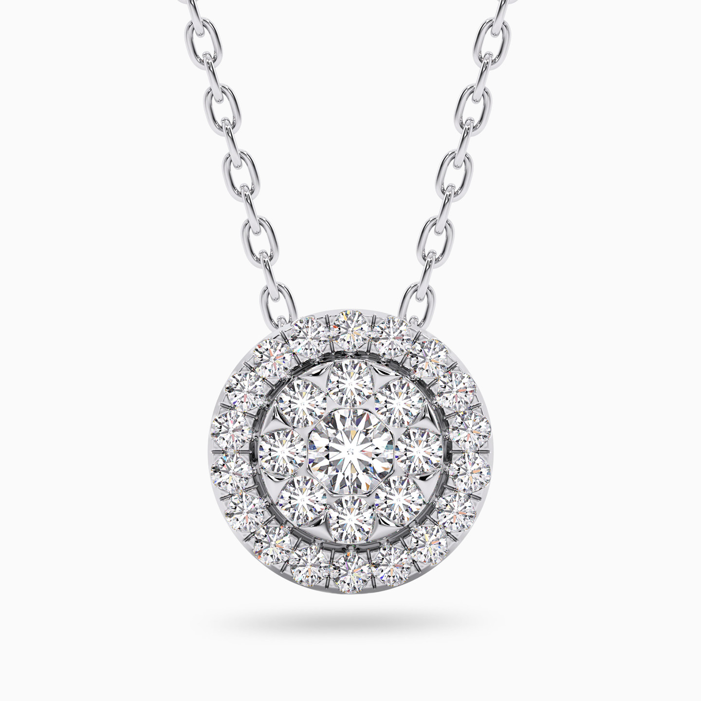 Circle Diamond Necklace in 18K Gold Circle Diamond Necklace in 18K Gold