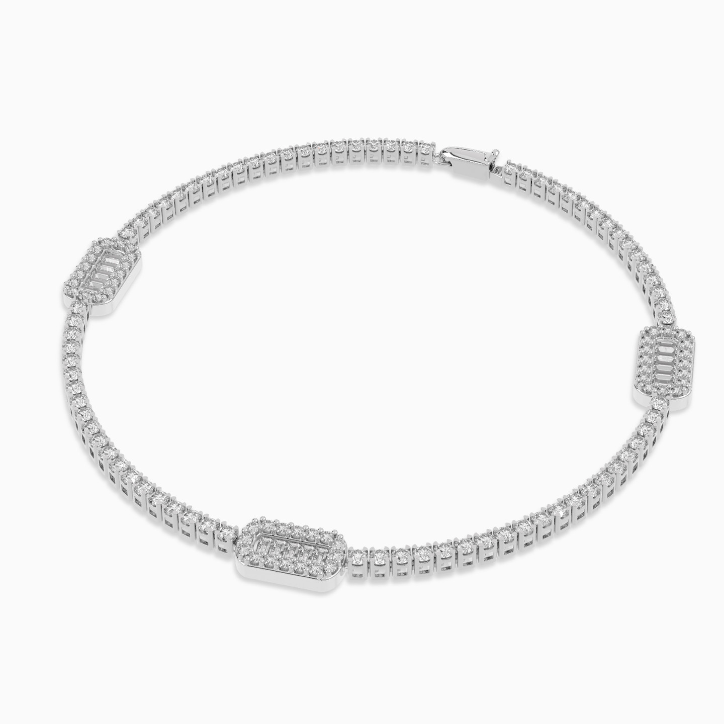 أسورة بسلسلة ذهب شكل بطارية عيار 18 قيراط مزينة بالألماس - 2 أسورة بسلسلة ذهب شكل بطارية عيار 18 قيراط مزينة بالألماس - 2