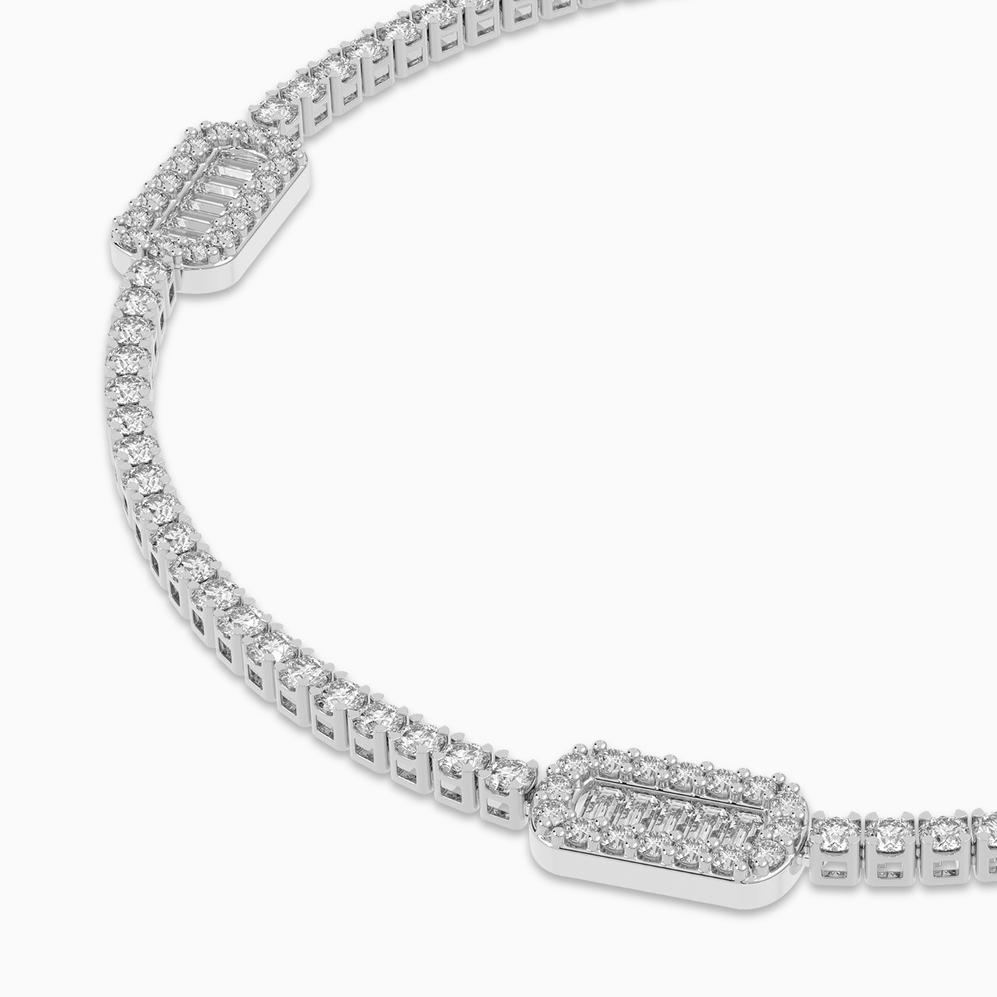 أسورة بسلسلة ذهب شكل بطارية عيار 18 قيراط مزينة بالألماس - 3 أسورة بسلسلة ذهب شكل بطارية عيار 18 قيراط مزينة بالألماس - 3