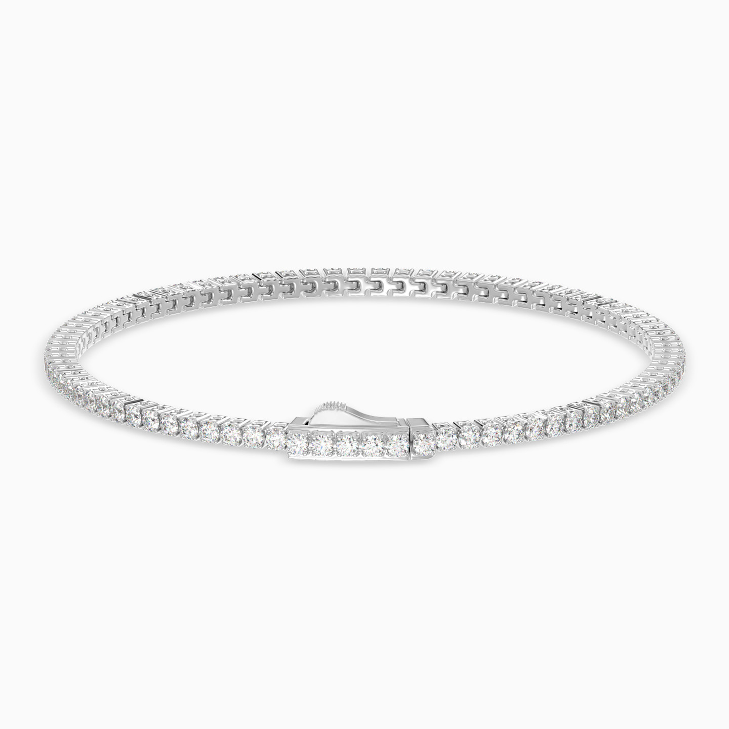 Diamond Tennis Bracelet in 18K Gold - 2 Diamond Tennis Bracelet in 18K Gold - 2