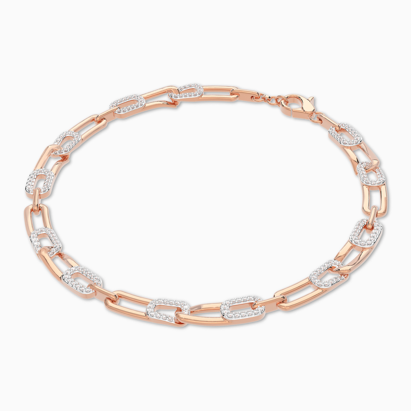 Lock Diamond Chain Bracelet In 18K Gold - 2 Lock Diamond Chain Bracelet In 18K Gold - 2