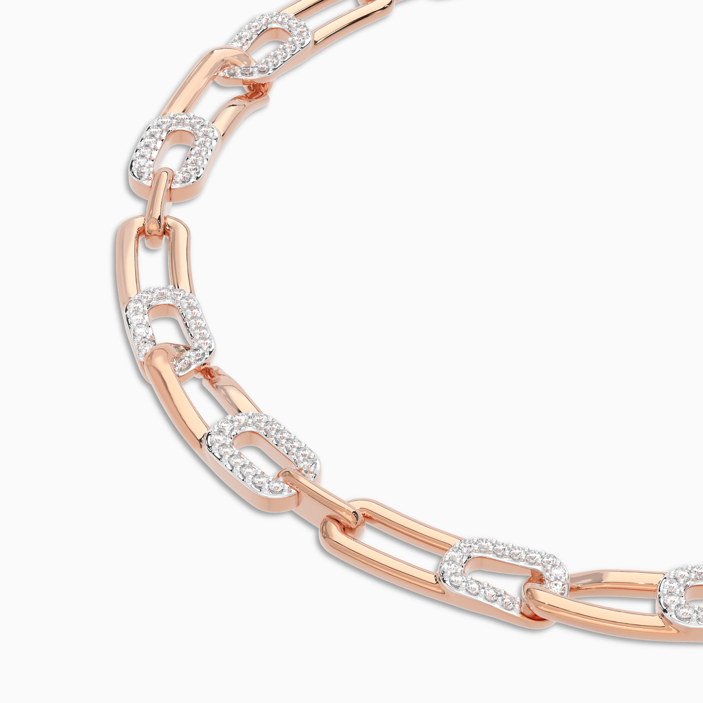 Lock Diamond Chain Bracelet In 18K Gold - 3 Lock Diamond Chain Bracelet In 18K Gold - 3