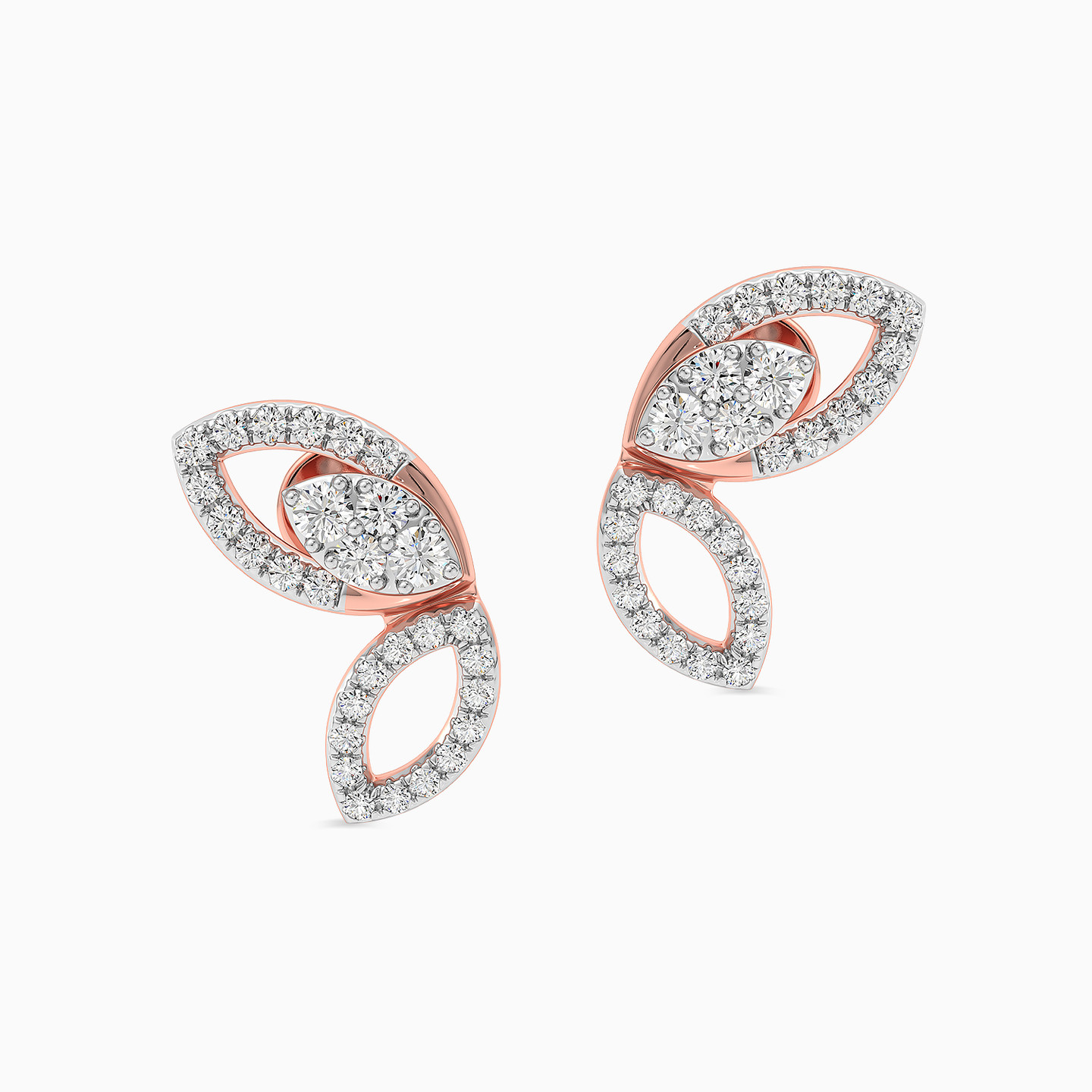 Butterfly Diamond Earrings in 18K Gold - 2