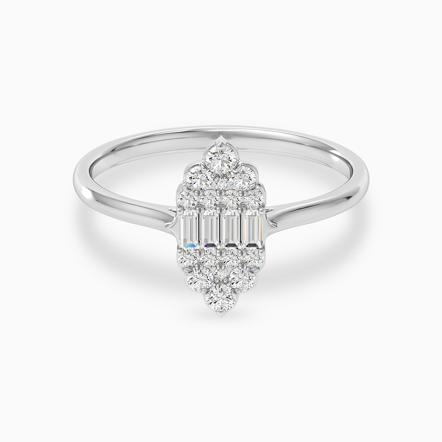 Cluster Diamond Ring in 18K Gold - 2 Cluster Diamond Ring in 18K Gold - 2