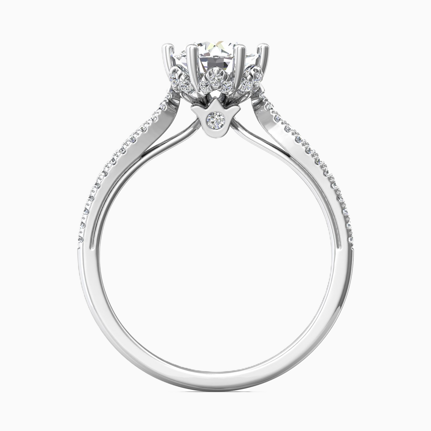 Circle Diamond Ring in 18K Gold - 3 Circle Diamond Ring in 18K Gold - 3