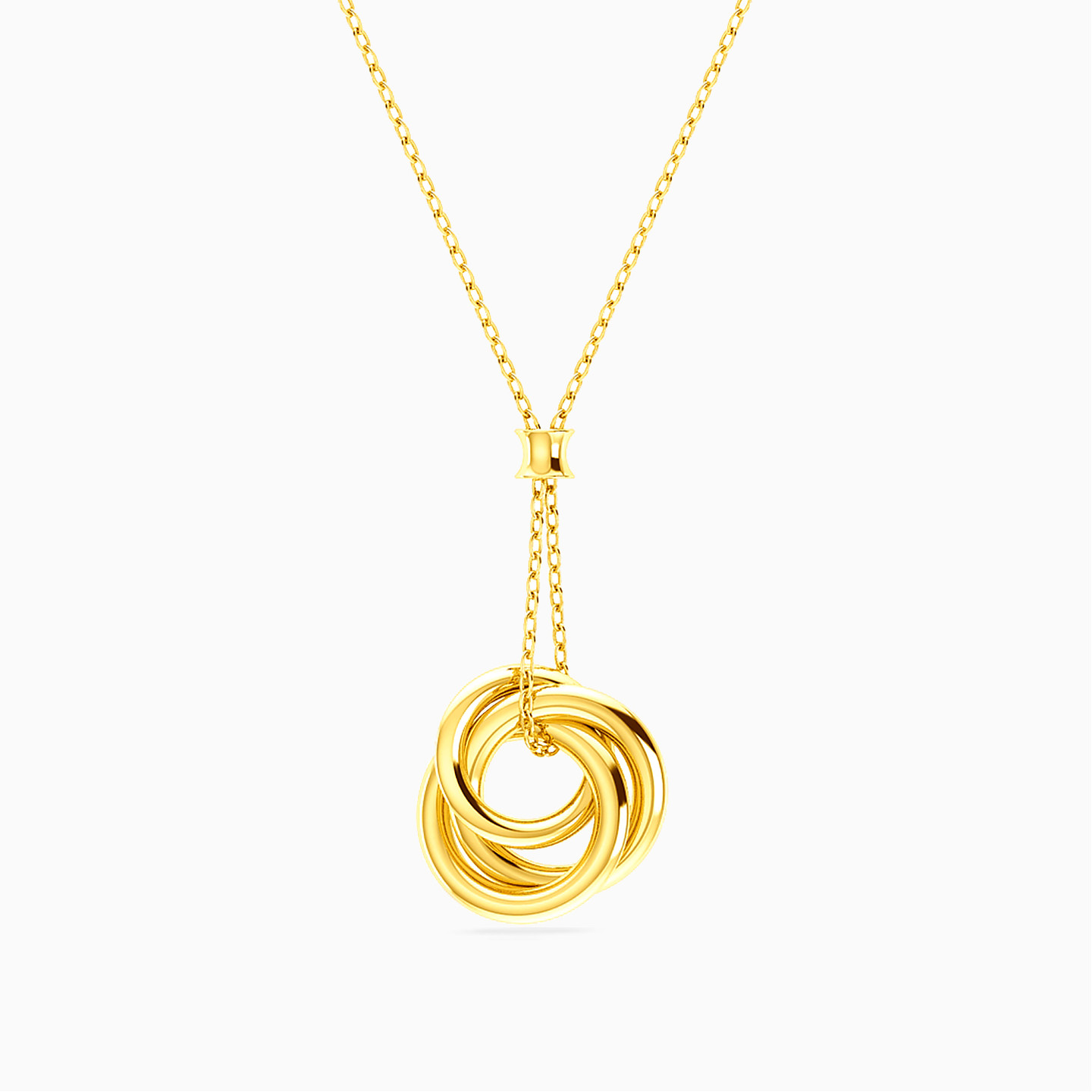 Circle Necklace in 18K Gold - 2 Circle Necklace in 18K Gold - 2