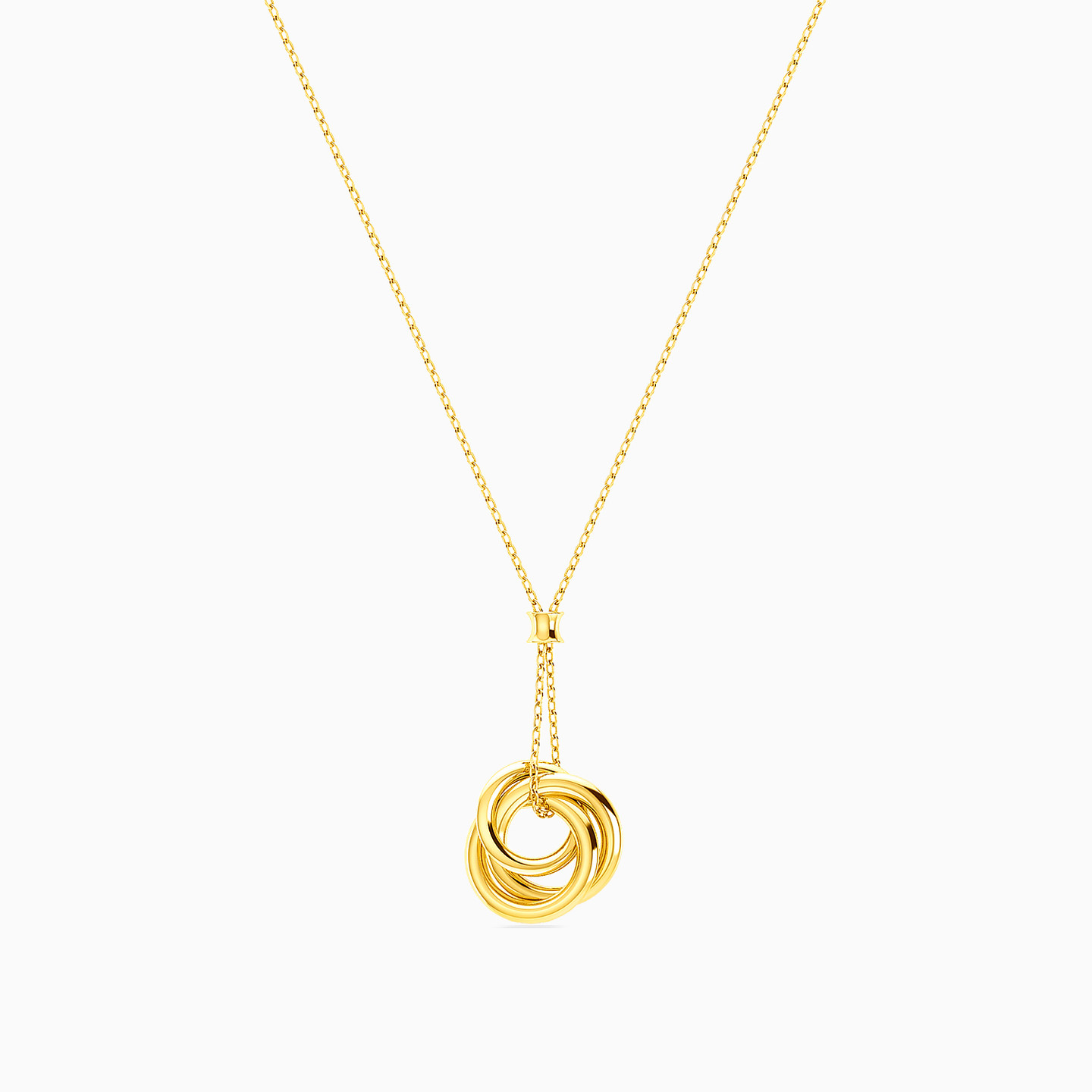 Circle Necklace in 18K Gold - 3 Circle Necklace in 18K Gold - 3