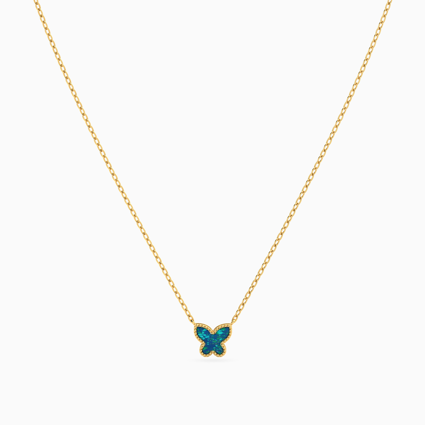 Kids 18K Gold Colored Stones Pendant Necklace - 3