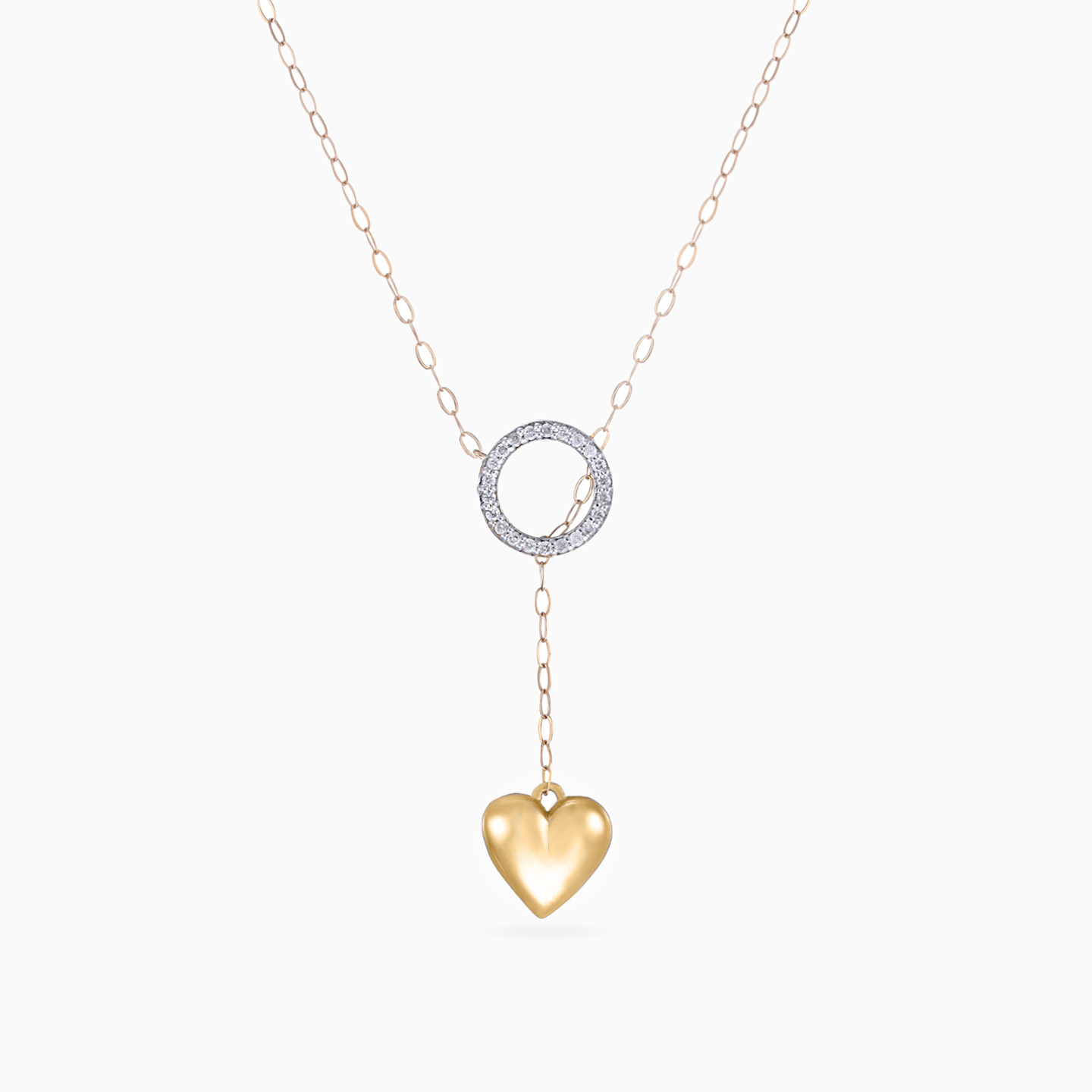 Circle Diamonds Necklace In 18K Gold Circle Diamonds Necklace In 18K Gold