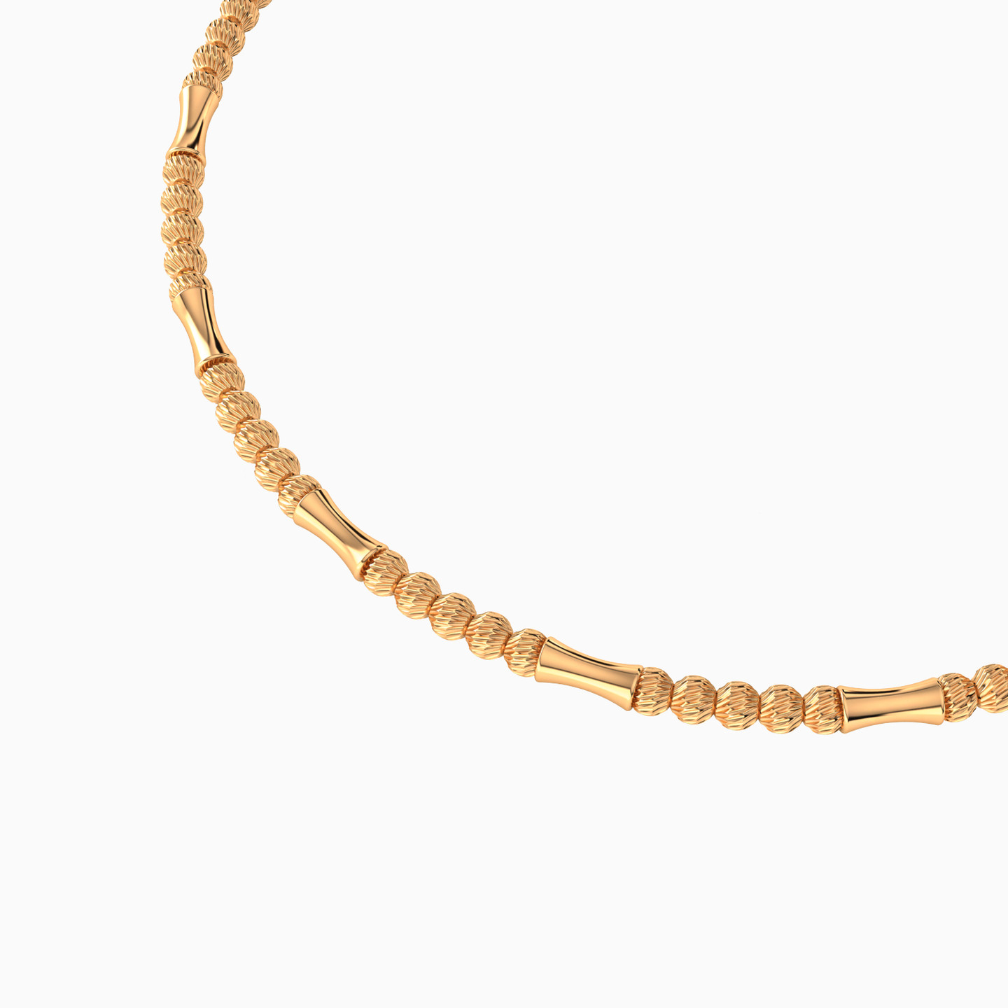 Beads Bracelet In 21K Gold - 4 Beads Bracelet In 21K Gold - 4