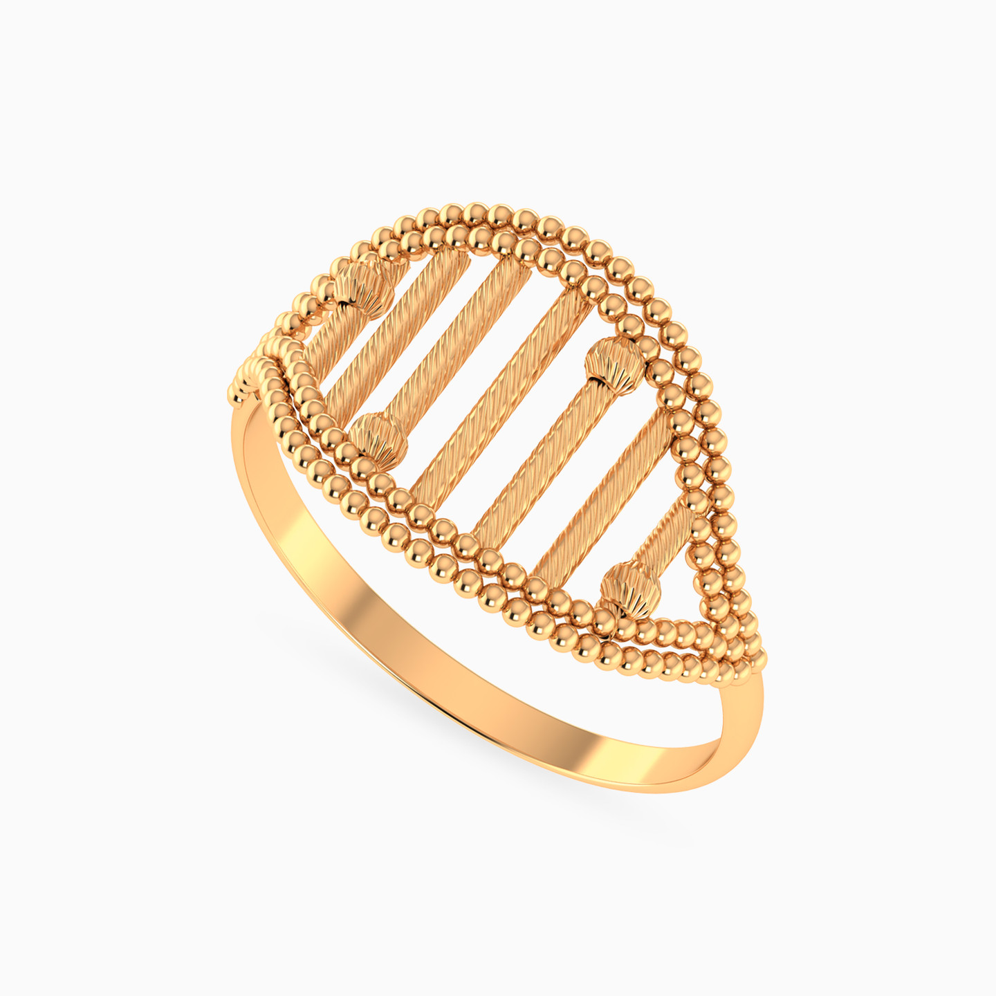 Abstract Ring In 21K Gold - 3 Abstract Ring In 21K Gold - 3