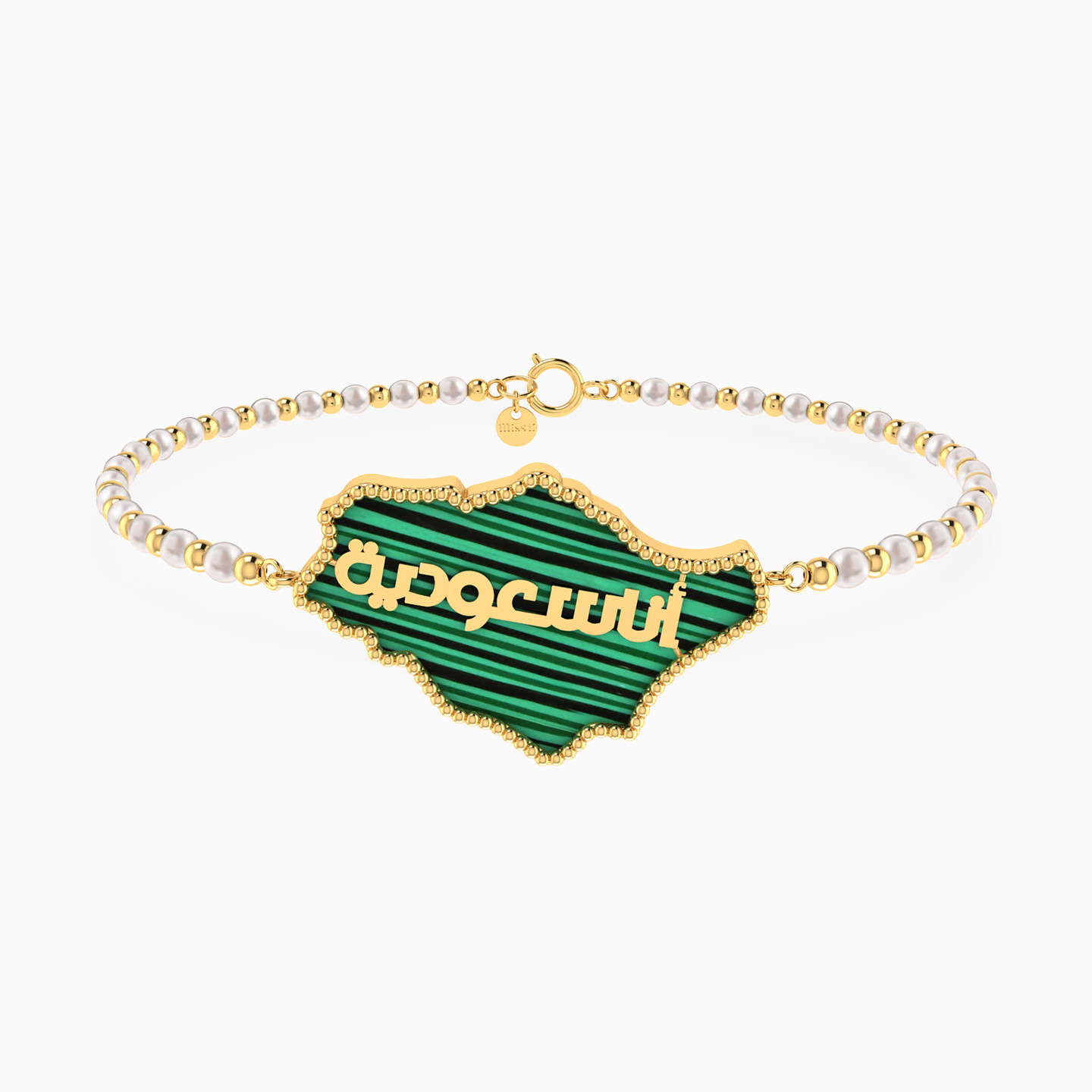 Ana Saudeya Map Pearl Bead Bracelet in 18K Gold - 2 Ana Saudeya Map Pearl Bead Bracelet in 18K Gold - 2
