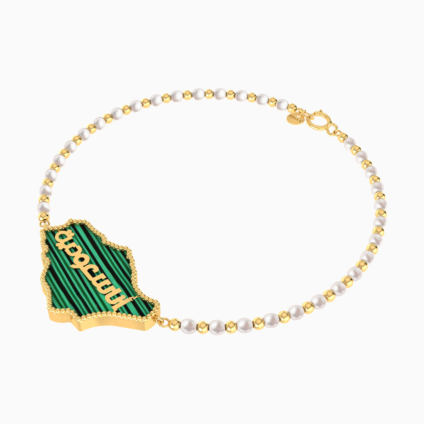 Ana Saudeya Map Pearl Bead Bracelet in 18K Gold - 4 Ana Saudeya Map Pearl Bead Bracelet in 18K Gold - 4