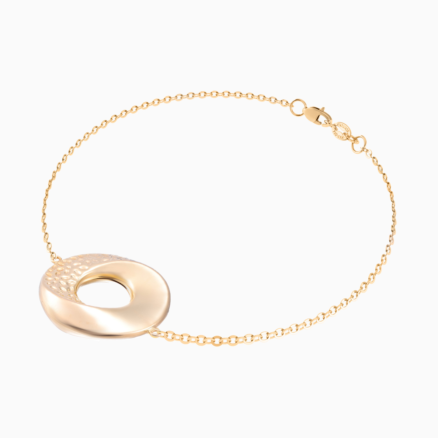 Circular Chain Bracelet in 21K Gold - 3 Circular Chain Bracelet in 21K Gold - 3