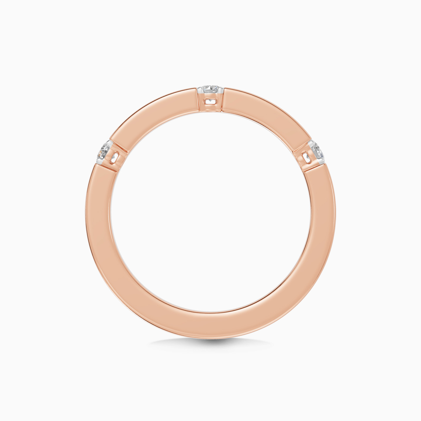 Sleek Diamond Ring In 18K Gold - 4 Sleek Diamond Ring In 18K Gold - 4