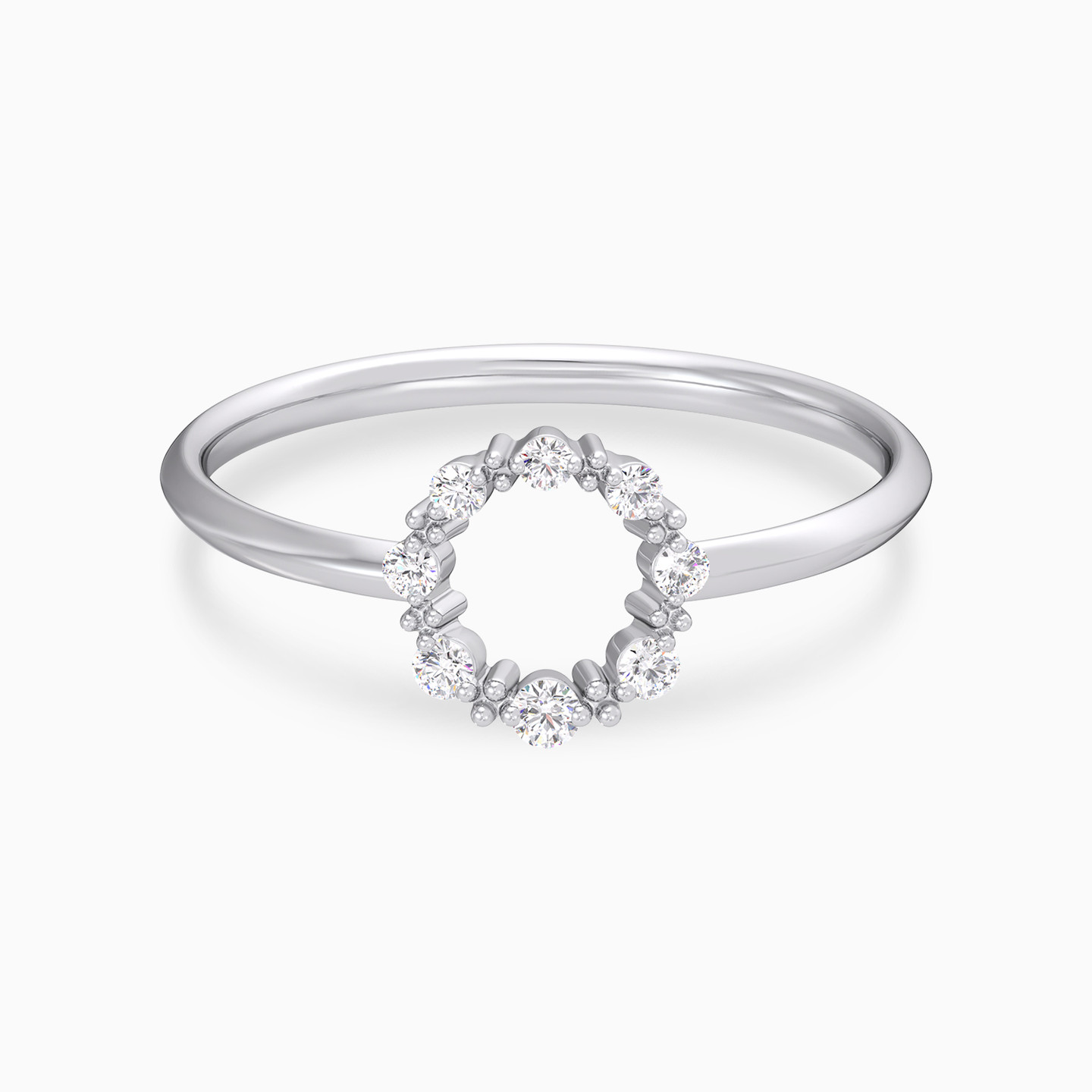 Circular Sequence Diamond Ring In 18K Gold - 2 Circular Sequence Diamond Ring In 18K Gold - 2