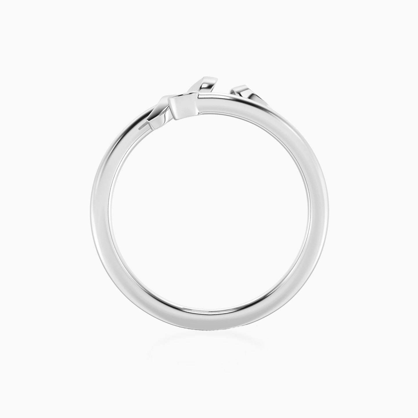 Letter (M) Lab Grown Diamonds Sterling Silver Ring - 3 Letter (M) Lab Grown Diamonds Sterling Silver Ring - 3