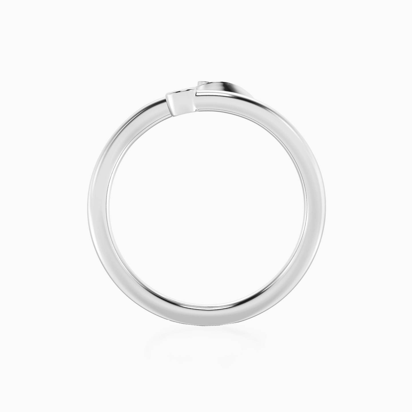 Letter (S) Lab Grown Diamonds Sterling Silver Ring - 3 Letter (S) Lab Grown Diamonds Sterling Silver Ring - 3