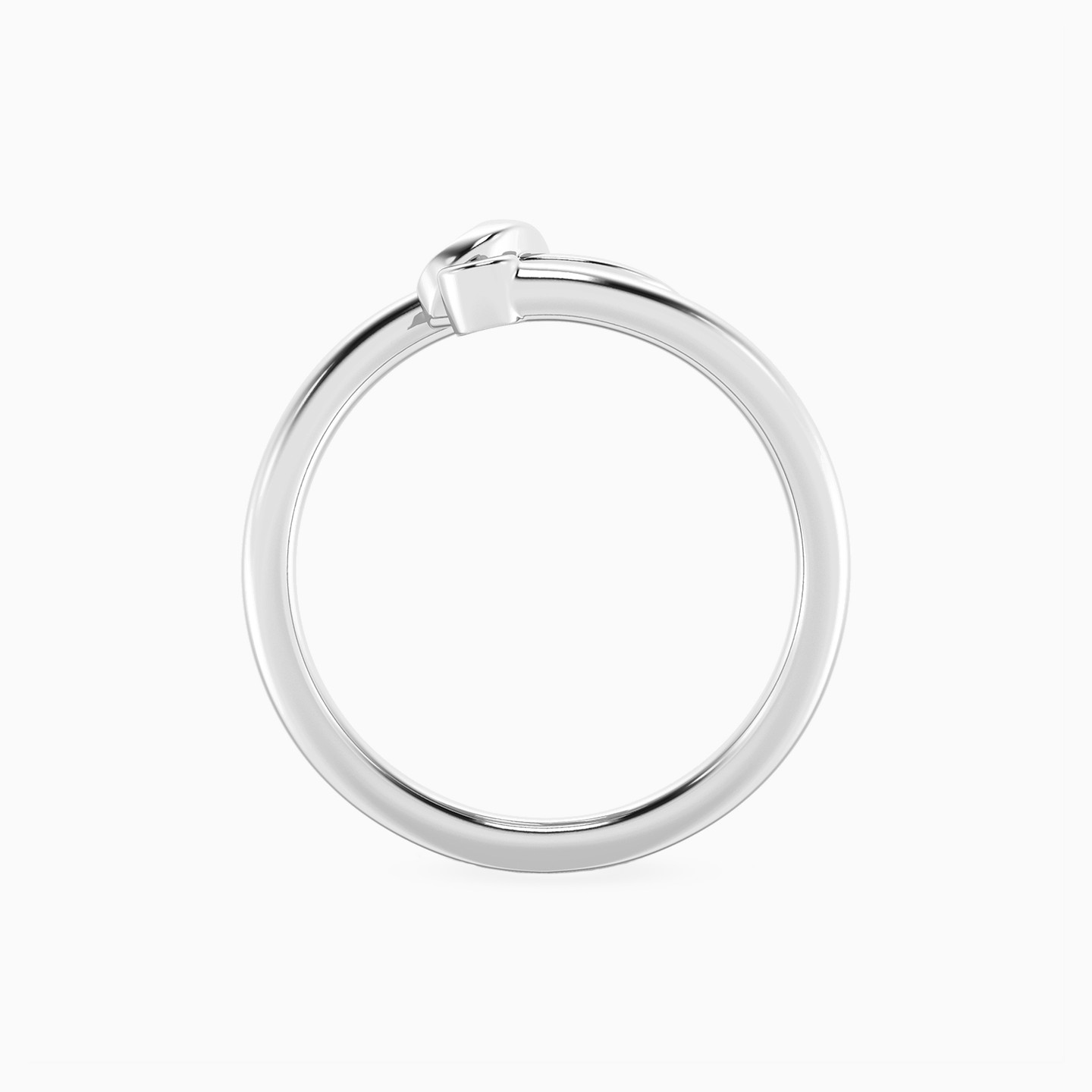 Letter (D) Lab Grown Diamonds Sterling Silver Ring - 3 Letter (D) Lab Grown Diamonds Sterling Silver Ring - 3