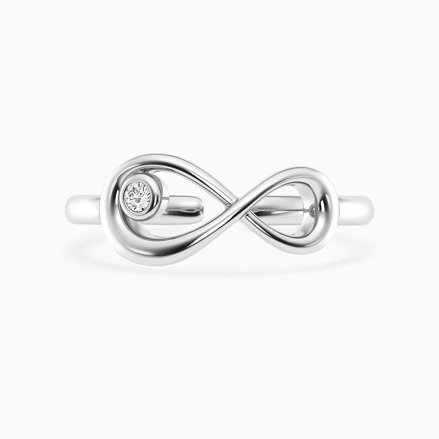 Infinty Lab Grown Diamonds Sterling Silver Ring Infinty Lab Grown Diamonds Sterling Silver Ring