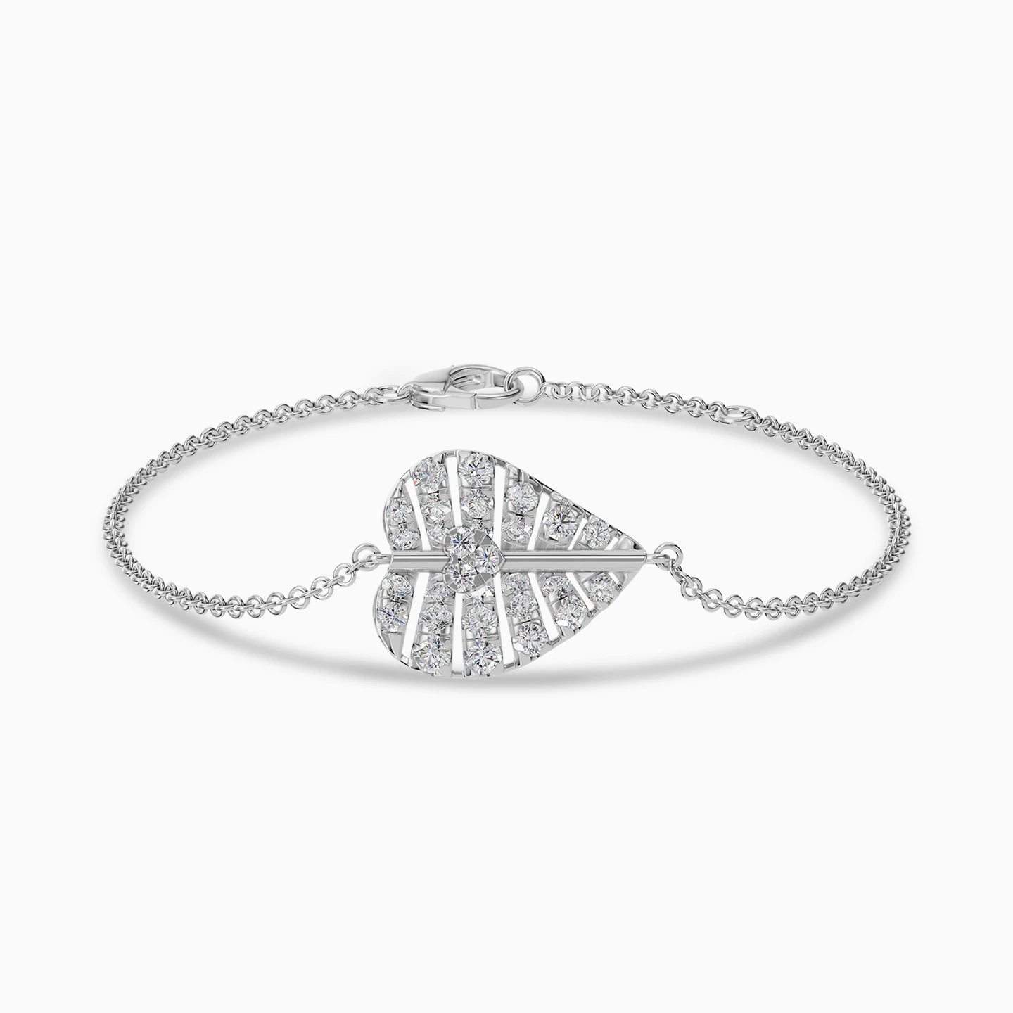 Leaf Diamond Chain Bracelet in 18K Gold Leaf Diamond Chain Bracelet in 18K Gold