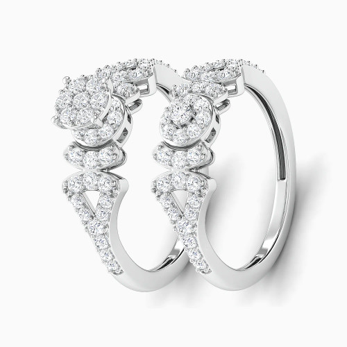 LDR4109 - Layered & Elevated Round Cluster Diamond Twin Rings in 18K Gold - RN425437W18DI1-1.webp