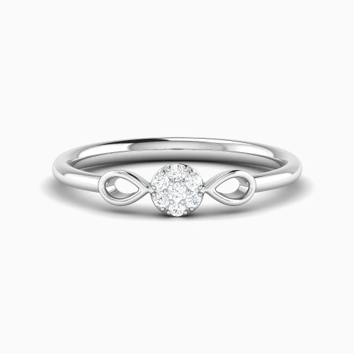 LDR4086 - Floral Cluster & Pear Loops Diamond Ring in 18K Gold - RN412702W18DI1-1.webp