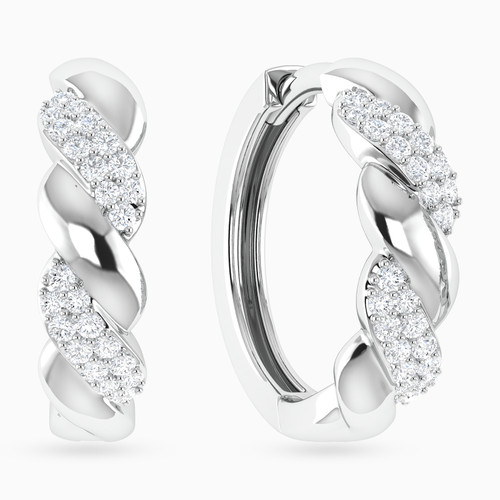 LDE1000 - Wave Curved Bar Diamond Hoop Earrings in 18K Gold - HP403322W18DI1-1.jpg