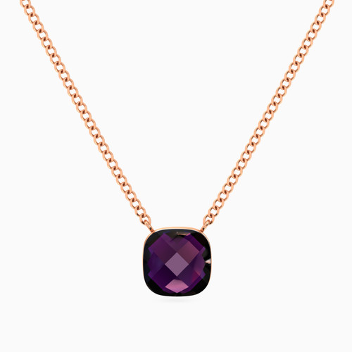 WN549 -  Dark Stone Gold Plated Chain Necklace - 167051800103451-1.jpg