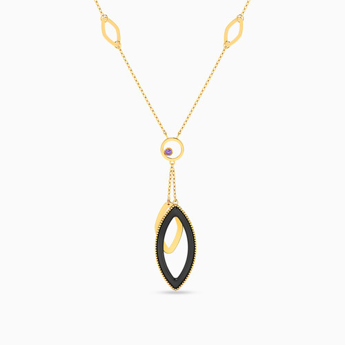 LIN472 - Marquise Colored Stones Necklace in 18K Gold - 111408190006-1.jpg