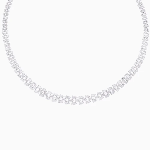 LDN2703 - Leaves Pear Cut Diamond Necklace in 18K Gold - GMN00409-1.webp