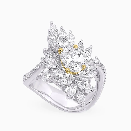 LDR4123 - Layered Flower Diamond Ring in 18K Gold - GMR00632-1.webp