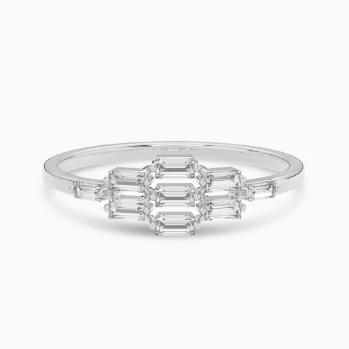 LDR4162 - Geomtric Cluster & Baguette Diamond Ring in 18K Gold - SAR05049-1.webp