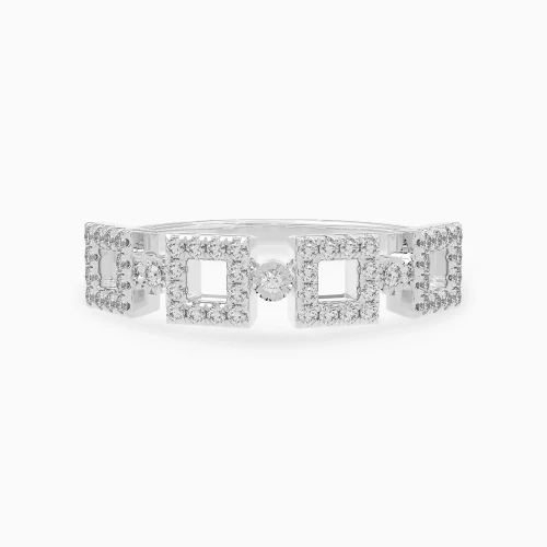 LDR4159 - Open Square Shapes Diamond Ring in 18K Gold - SAR04983-1.webp